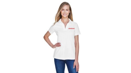 Devon & Jones CrownLux Performance® Ladies' Plaited Polo (Cryovac)-Multi Colors Available - Image 2