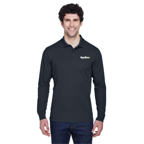 Core 365 Men's Pinnacle Performance Long-Sleeve Piqué Polo--(LIQUIBOX) - Image 2