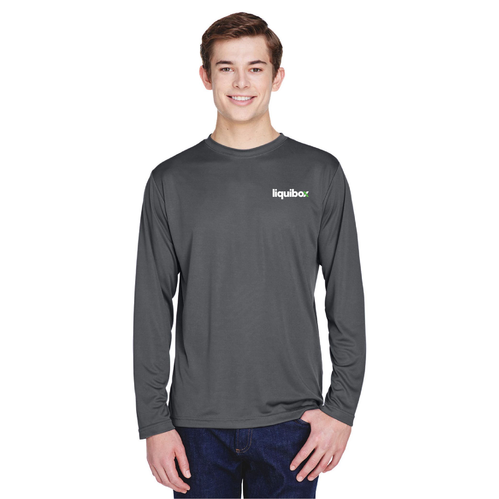 Team 365 Men's Zone Performance Long-Sleeve T-Shirt--(LIQUIBOX)