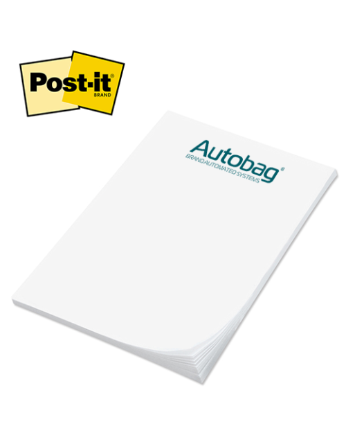 Post-it® Custom Printed Notes Full Color Program (4x6)--(AUTOBAG)