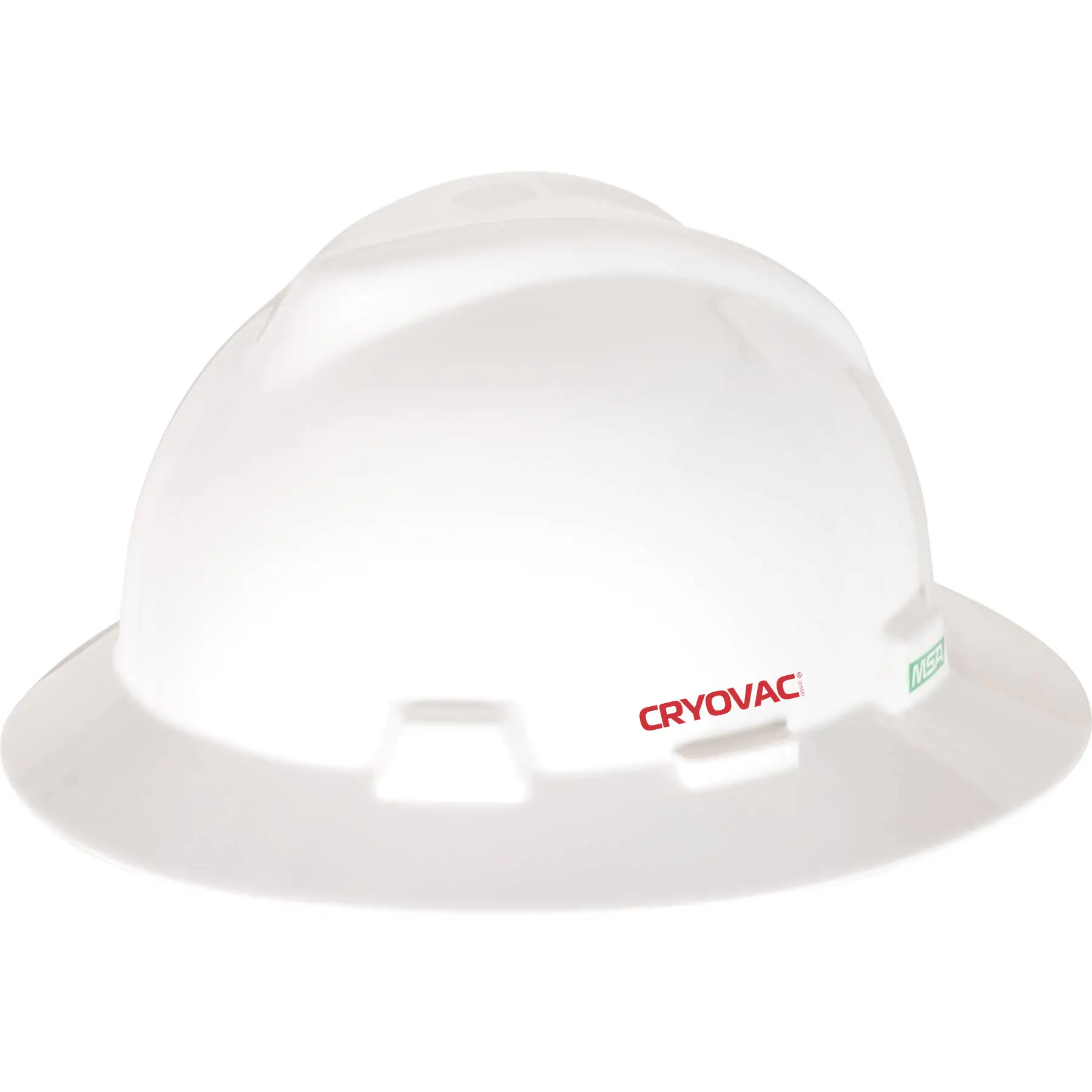 V-Gard Full Brim Hard Hat - Fas-Trac Suspension - (Cryovac)- MSA 475369
